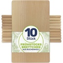 Frühstücksbrettchen Holzbrett Buche 22x12x1 cm