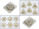 6er Set Weihnachtsbaum Schmuck Anhänger