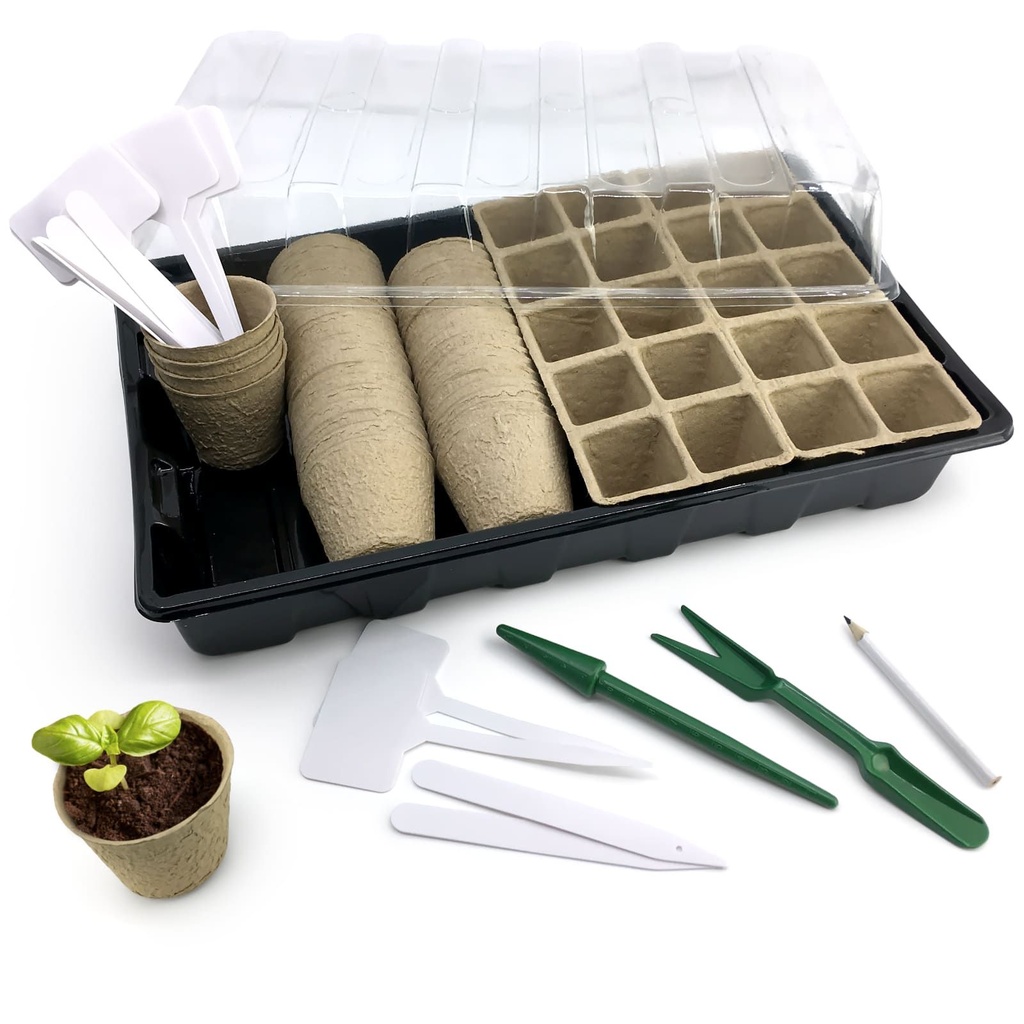 67-teiliges Anzucht Set Mini-Gewächshaus