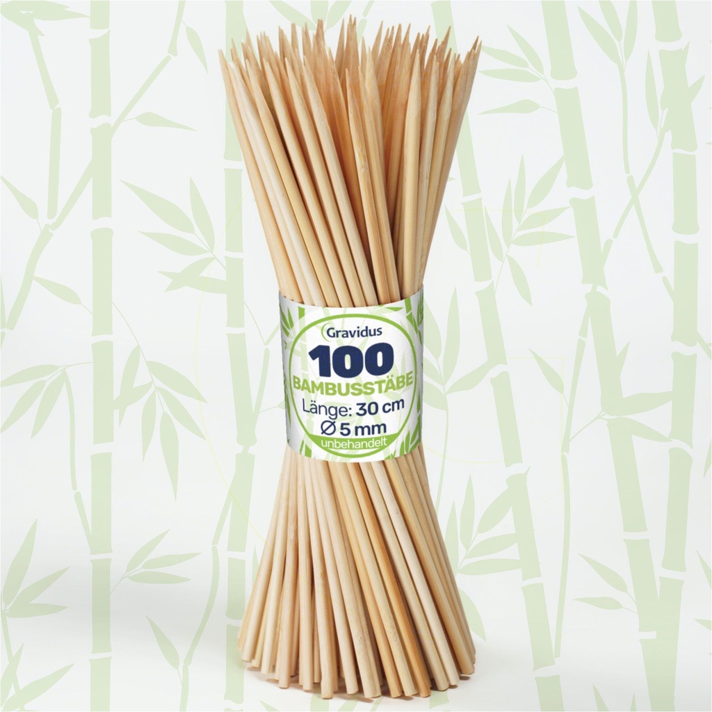 Bambus Splittstäbe 30 cm – Pflanzstäbe Rankhilfe für Garten & Topf