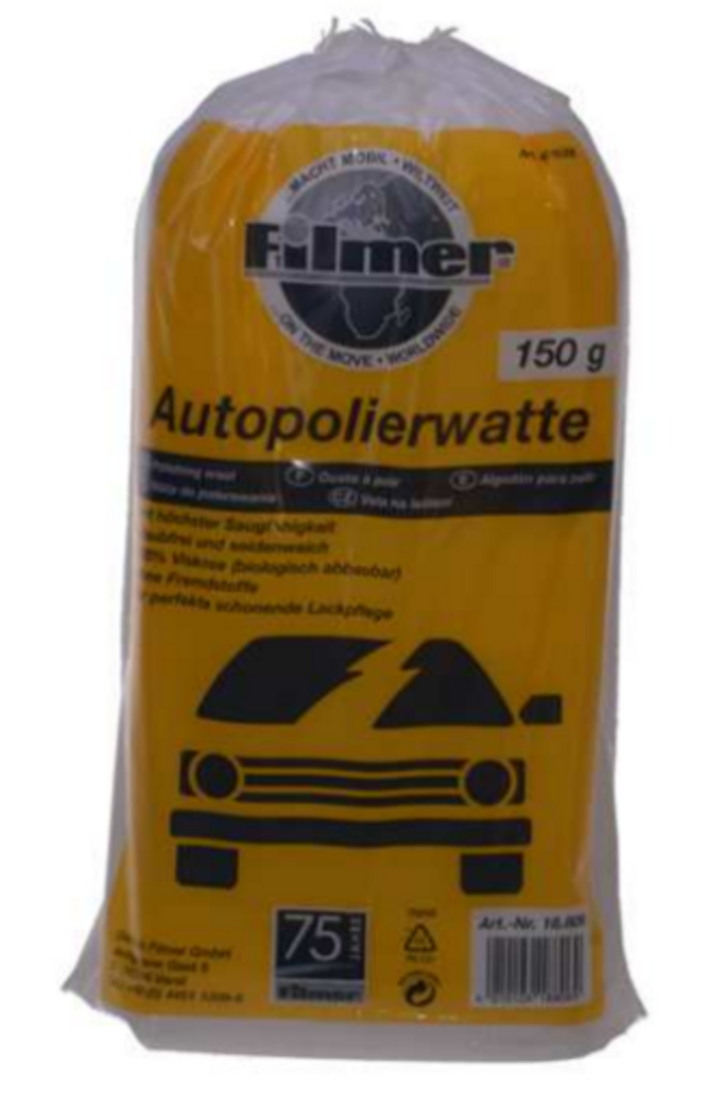 Auto KFZ Polierwatte Seidenweich Hochglanz Lackpflege Watte 150 g