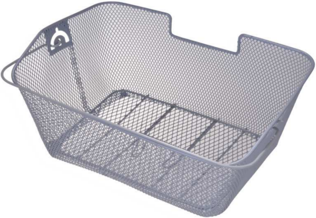 Fahrradkorb Metall Gepäckträger Silber