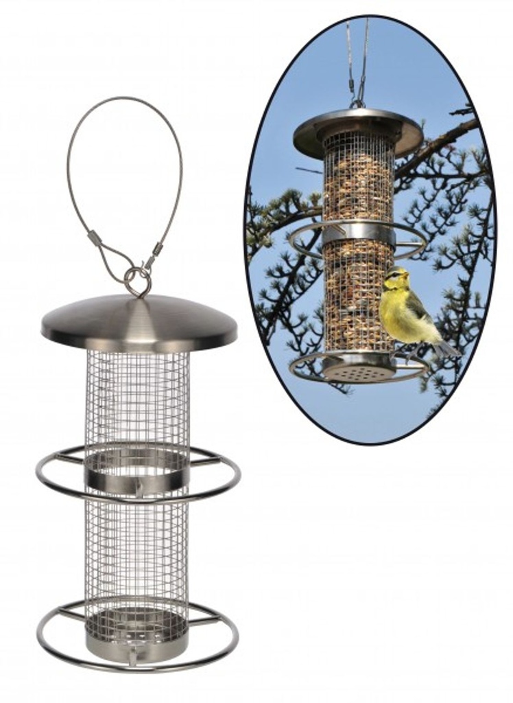 Edelstahl Vogelfutterstation wetterbeständig Vogel Futterstation