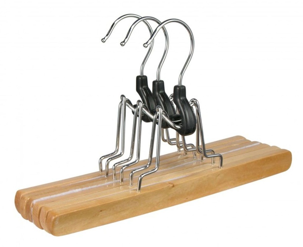 3er Set Hosenspanner aus Holz Kleiderbügel Hosenbügel Hosen Holz