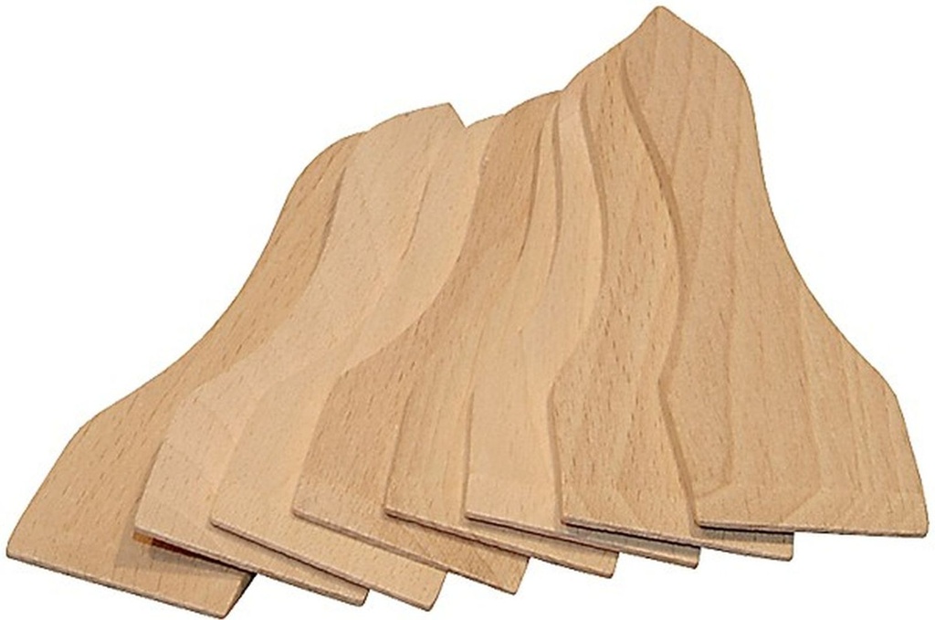 8x Racletteschieber Raclettespachtel Holzspatel Raclette