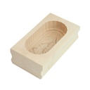 Butterform eckig mit Enzian aus Ahorn Holz Buttermodel