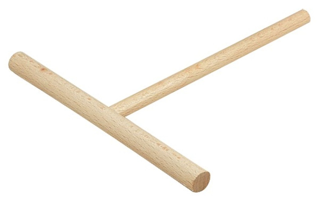 Crêpesverteiler aus Buchenholz 20 cm Teigverteiler T-Form