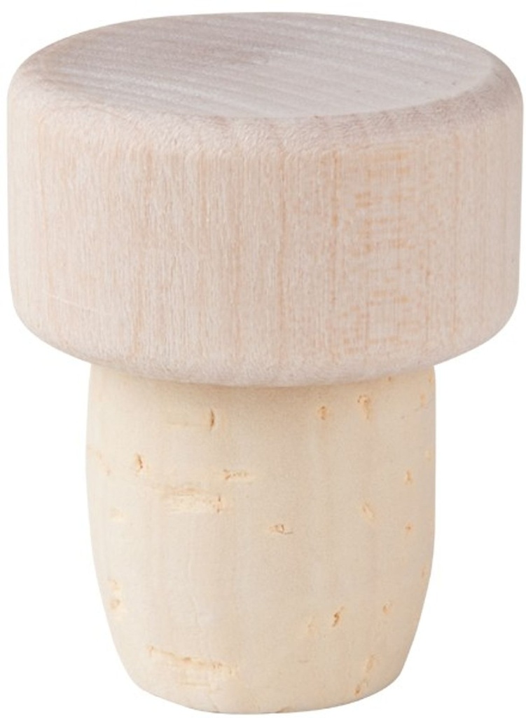 Flaschenstöpsel, Flaschenverschluss, Holzscheibe