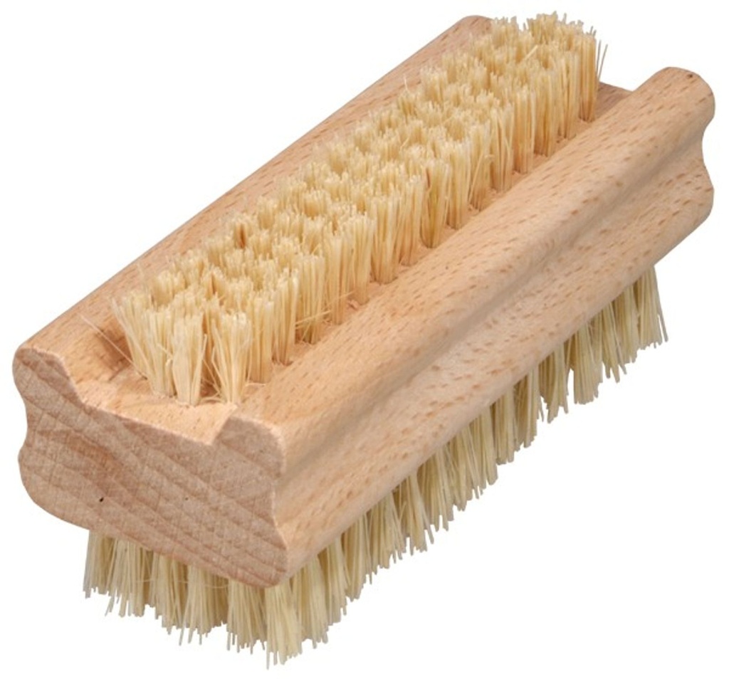 Holz Nagelbürste Fibre Borsten Buchenholz