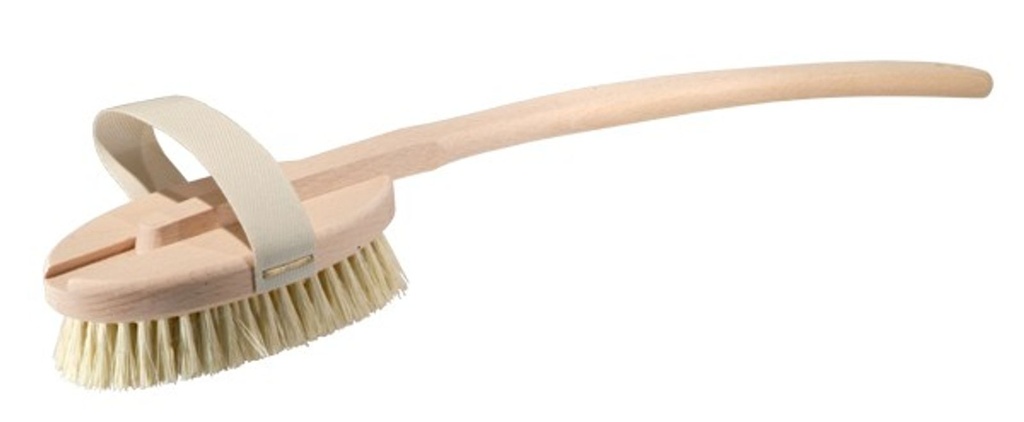 Badebürste Rückenbürste Massagebürste - Borsten echt Fibre 47 cm