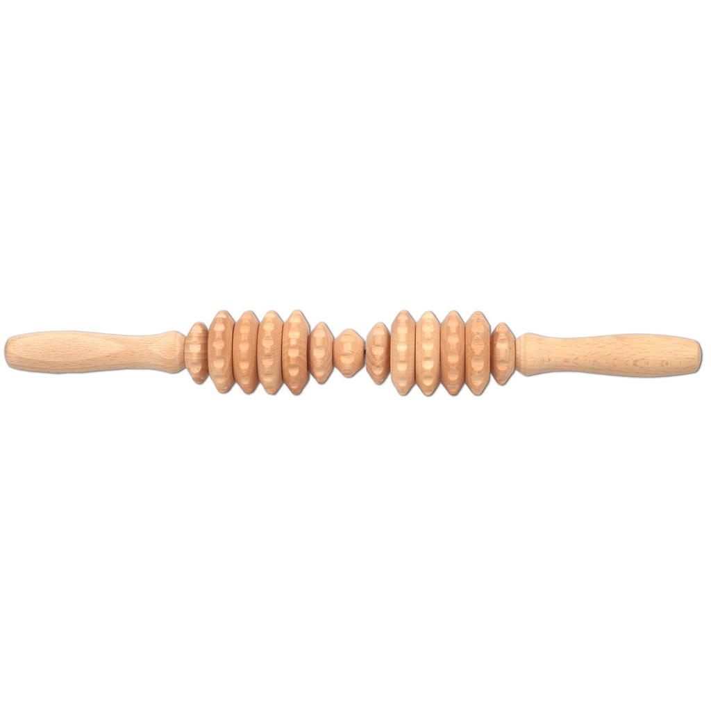 [1995] Massageroller Rückenmassage Holz 40x5cm