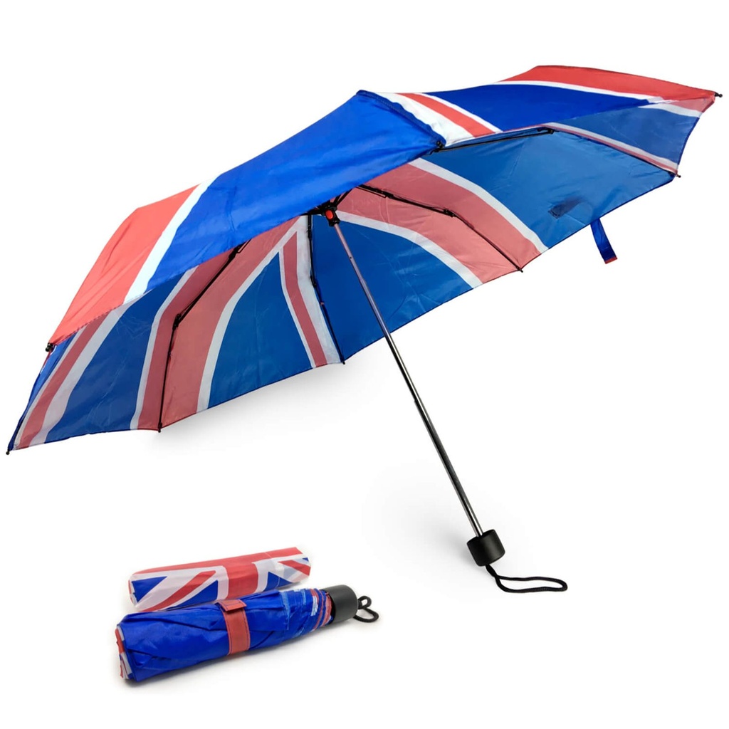 [2289] Taschenregeschirm Union Jack England Fahne UK Taschenschirm Ø 98 cm