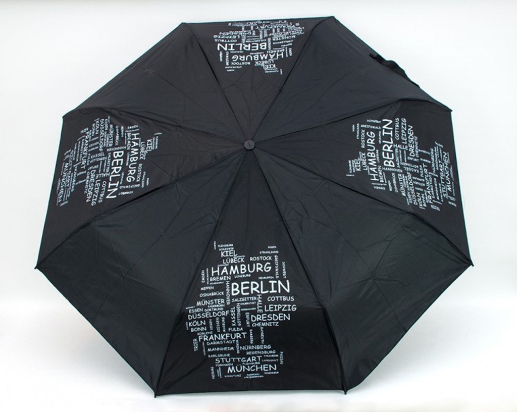 Teleskop Regenschirm Schirm Taschenschirm Städte Deutschland