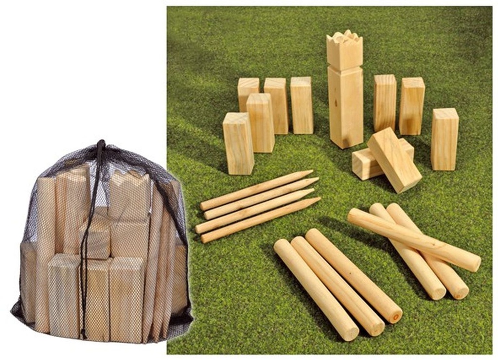 Kubb Spiel Wurfspiel Rasenschach Outdoor Holz