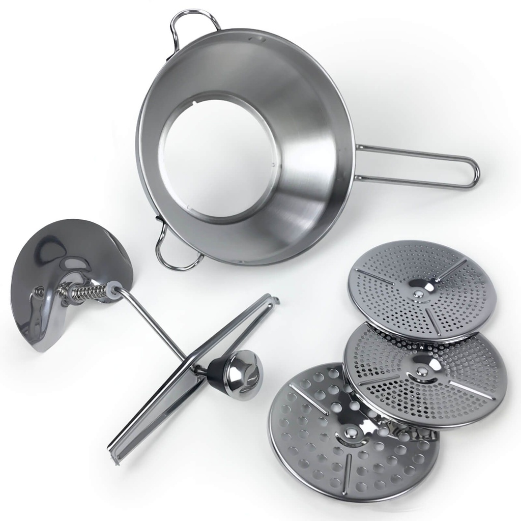 EDELSTAHL Passiermühle Passiersieb Zerkleinerer