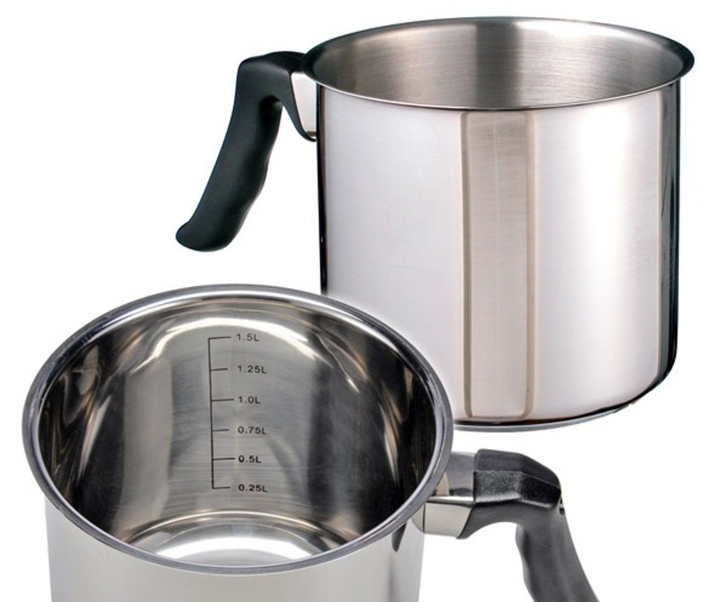 EDELSTAHL Milchkochtopf Kochtopf Milchtopf Topf Kuvertüre SYLT 1,5L