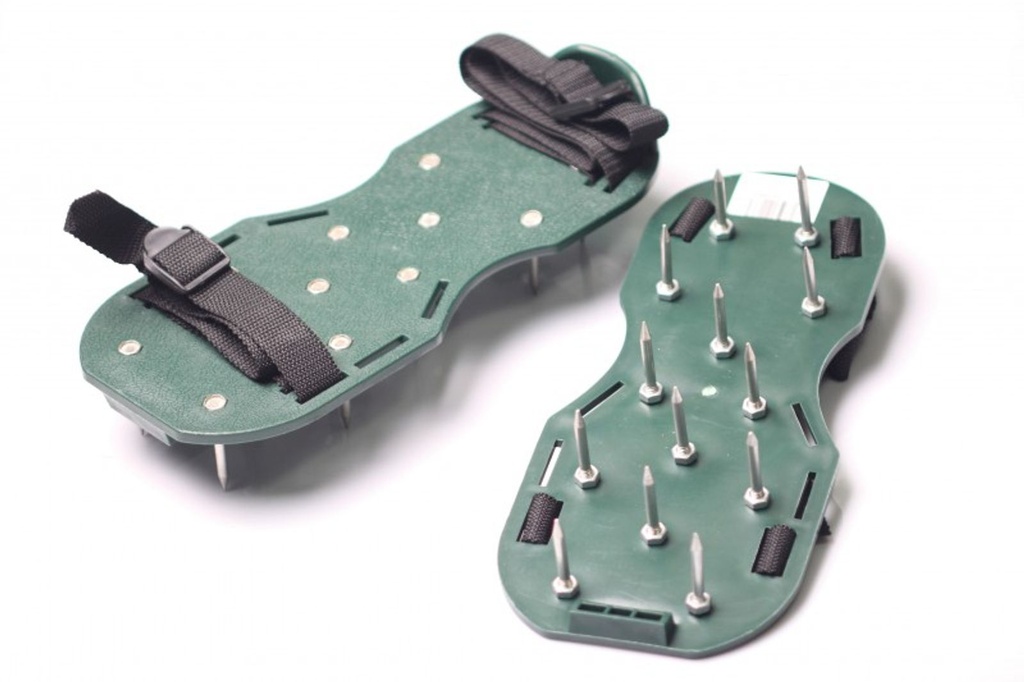 Rasenbelüfter Sandalen Schuhe Vertikutierer Nagelschuhe