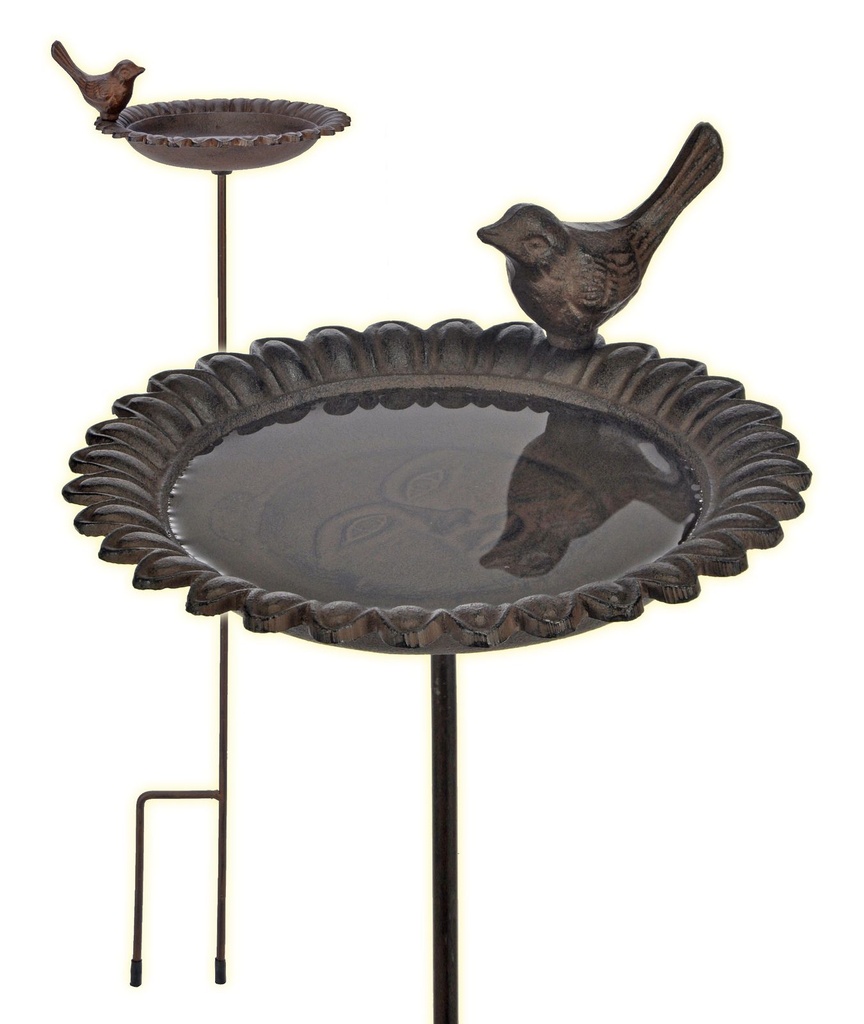 Vogeltränke Vogel Gartendeko Vogelbecken Vogelbad Guss Gusseisen