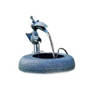 Metallbrunnen Zimmerbrunnen Gartenbrunnen Zierbrunnen Brunnen Vogel Elektropumpe