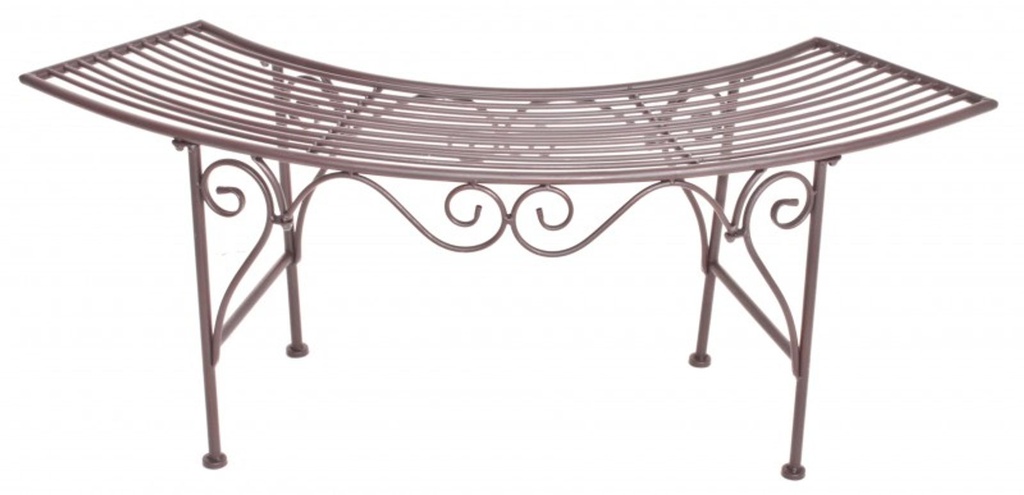 Bogenbank Gartenbank Rost-Optik Eisen