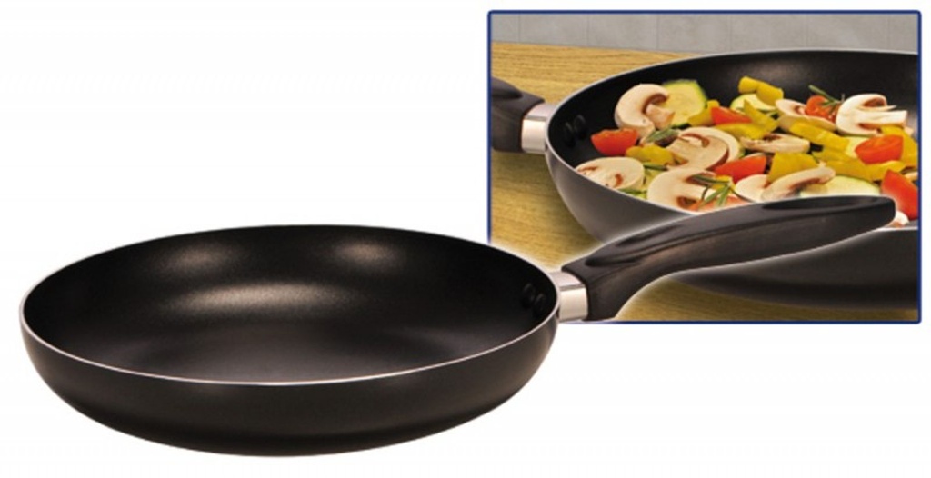 Aluminium Pfanne Bratpfanne Grillpfanne mit Antihaftbeschichtung 24cm