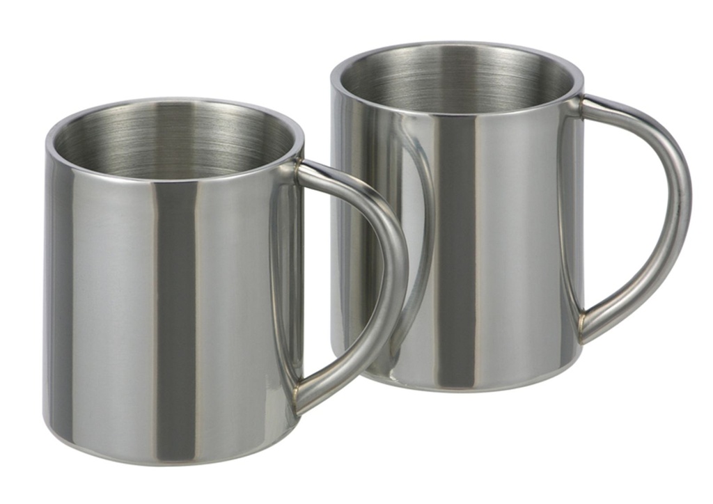 [3587] Edelstahl Trinkbecher Thermobecher Doppelwandig 2er Set