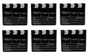 6x Filmklappe Regieklappe Regie Film Hollywood Klappe 30x26cm