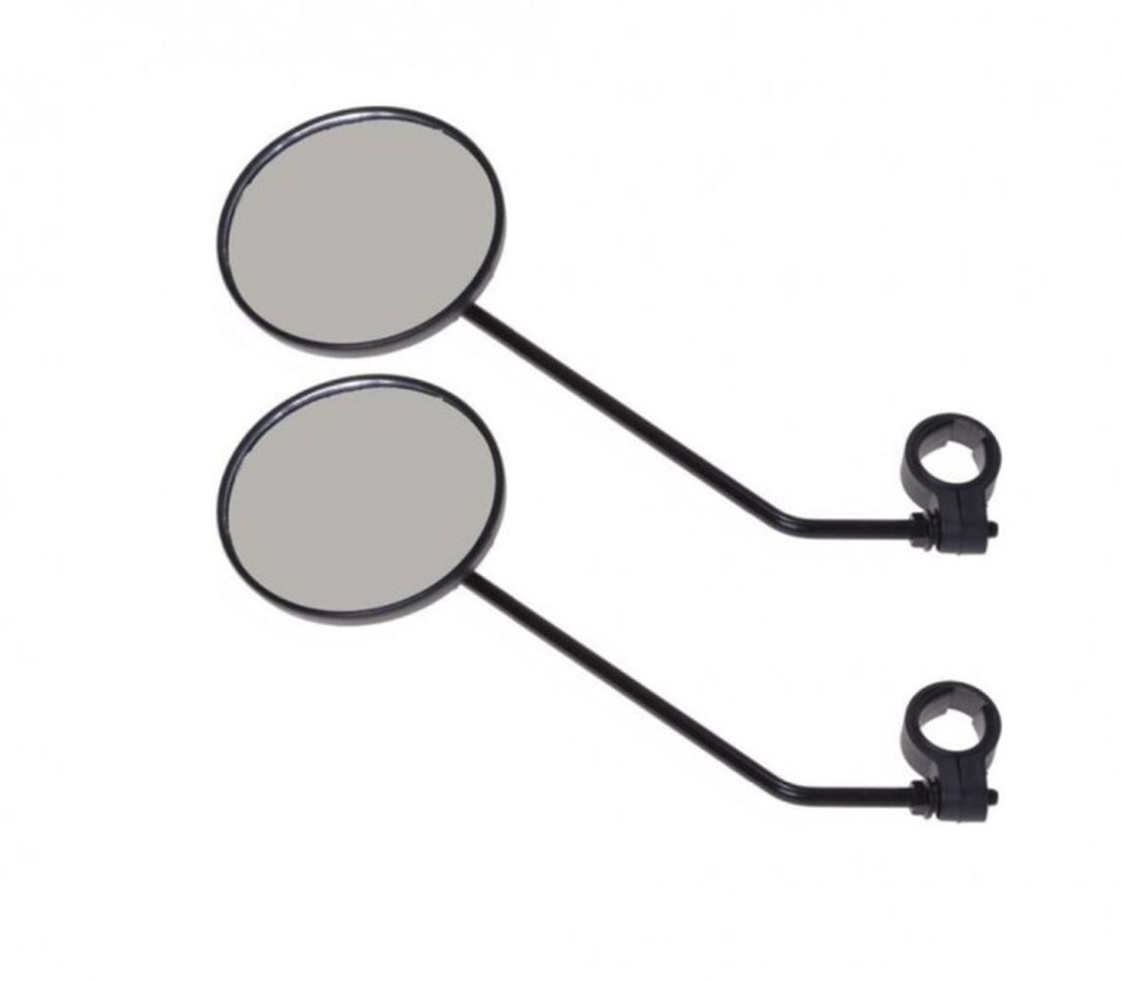 2er Set Fahrradspiegel Rückspiegel Lenkerspiegel schwarz