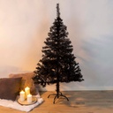 Christbaum Weihnachtsbaum künstlich mit Metallständer 150cm schwarz