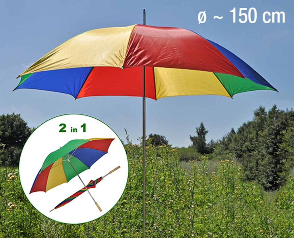 [7610] Sonnenschirm Strandschirm Gartenschirm Schirm Regenschirm XXL ø130cm