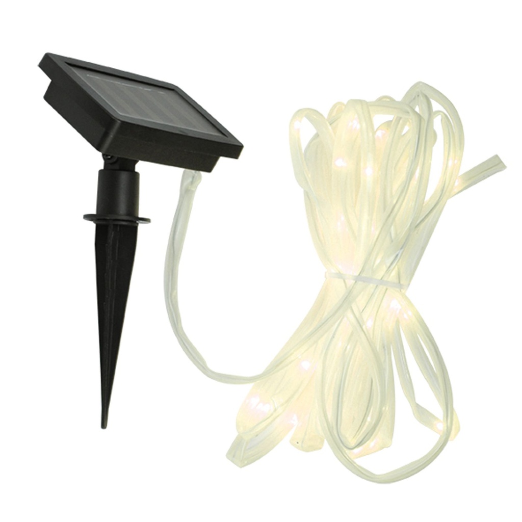 [8780] 50 LED Solar Lichterschlauch Lichterkette Schlauch Wegbeleuchtung