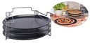 4 tlg. Pizzabackset Pizzablech Backofen Halter