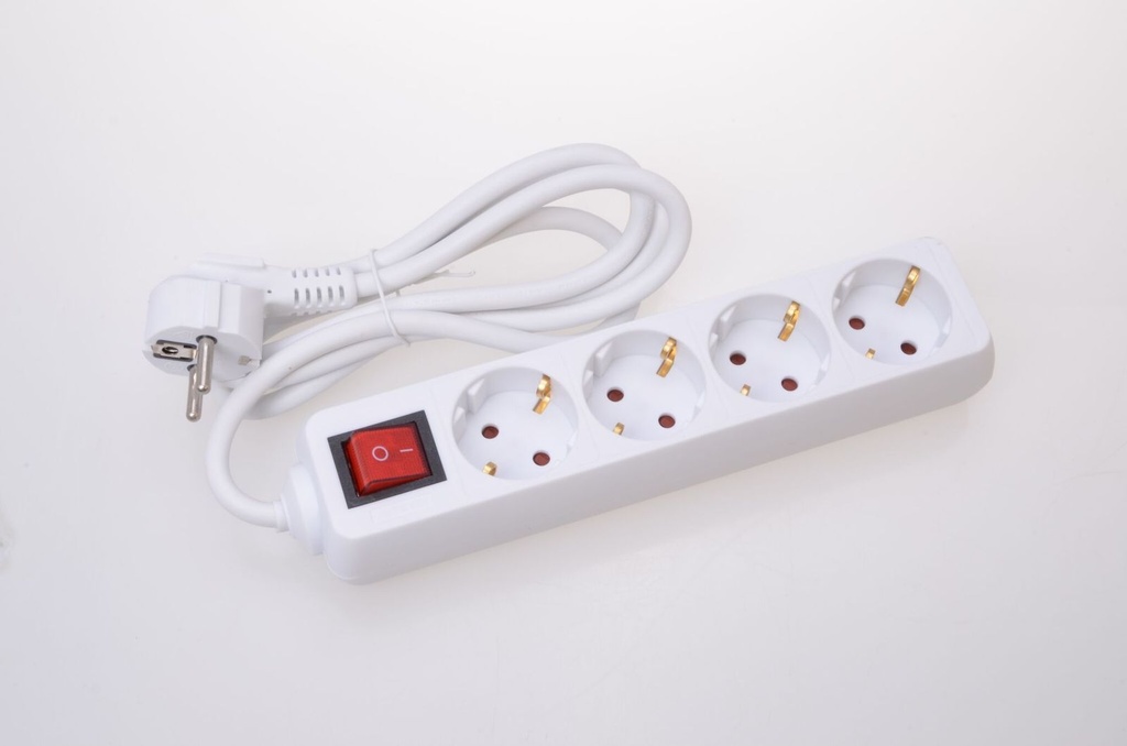 [9724] 4er Steckerleiste mit Schalter Kindersicherung