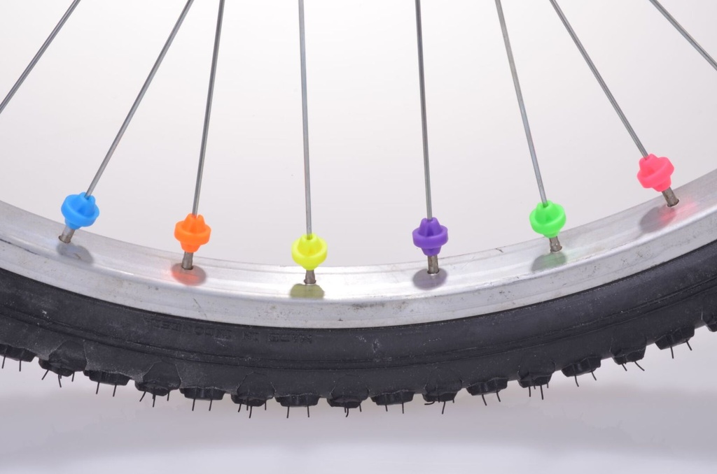 36 Stück Speichendeko Speichenclips Fahrrad 6 Farben