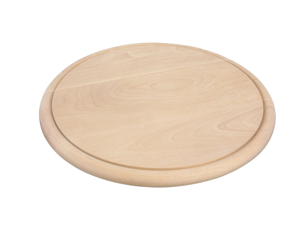 [10356] Schinkenteller Holzbrett Schneidebrett Servierteller Holz Ø25 cm