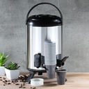 Edelstahl Warmhalte-Airport Pumpkanne Thermo Isolierkanne Kaffeekanne 9 Liter