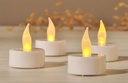 4er Set LED Teelichter Teelicht künstlich Weiß Batteriebetrieben