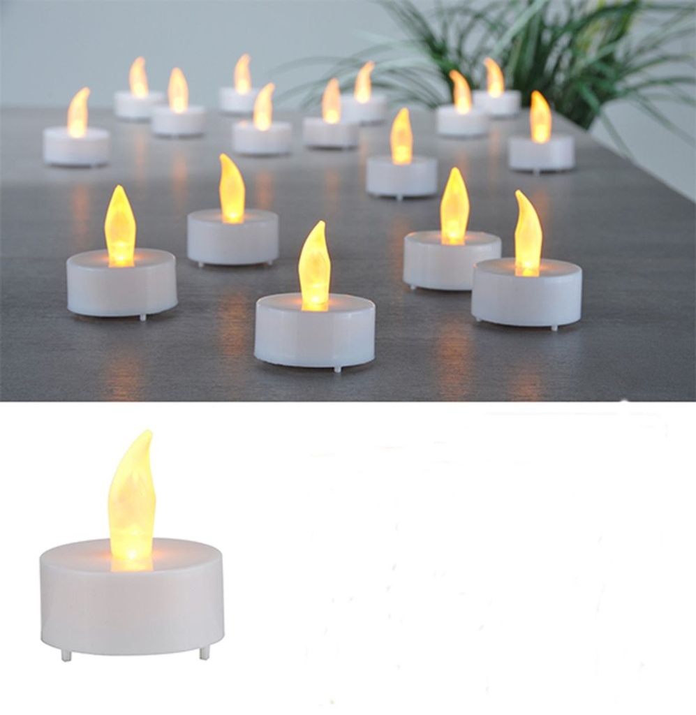 16-tlg. LED-Teelicht Set batteriebetrieben