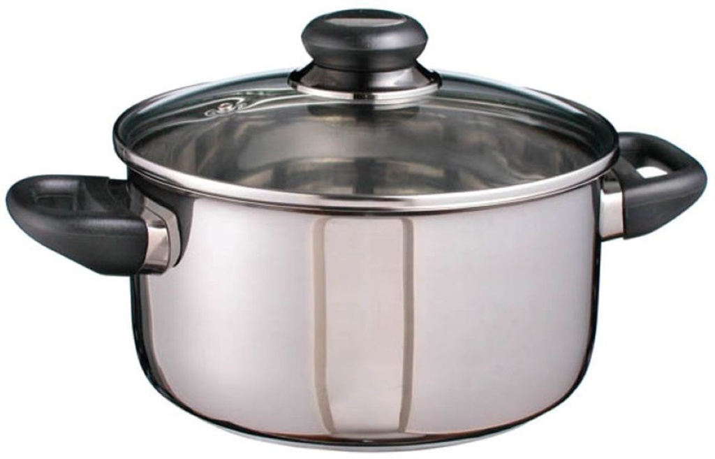 Edelstahl Fleischtopf "Sylt" Kochtopf Induktionsgeeignet 3 Liter