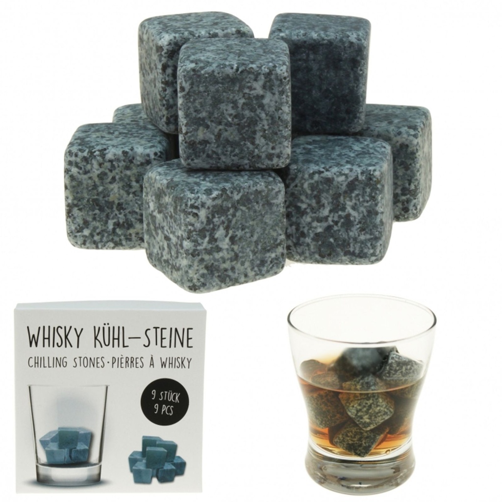 [12120] 9x Whiskey Steine Whiskeysteine Kühlsteine Speckstein Eiswürfel Natursteine