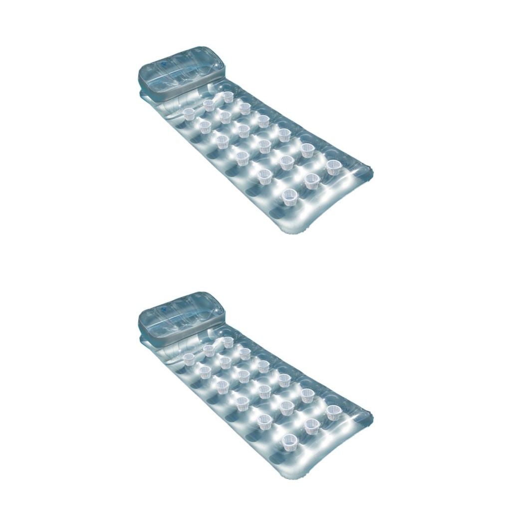 INTEX Solar Bräunungsmatratze Wasser Luftmatratze Suntanner 2er Set