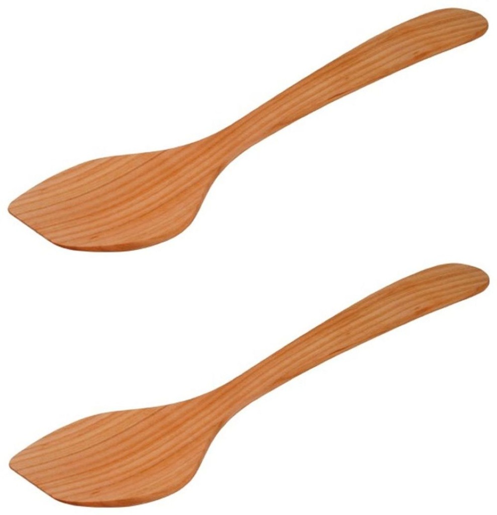 2er Set Wokwender Pfannenwender Wok Holz Wok-Wender 37cm