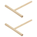 2er Crepesverteiler aus Holz Crepes Verteiler Teigverteiler Buchenholz 20 cm