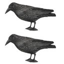 2er Gartendeko Rabe mit Aufhänger