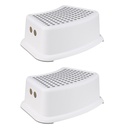 2er Set Tritthocker Schemel Kinderhocker Badhocker Kunststoffhocker