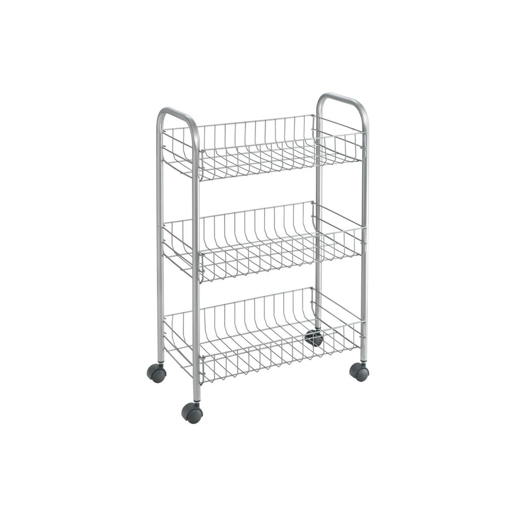 [12935] 3 Etagen Allzweckwagen Rollregal Rollwagen Küchenwagen Etagenwagen