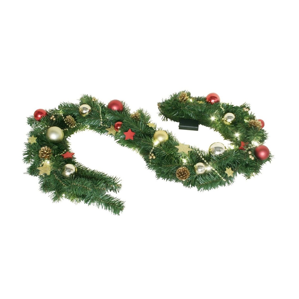 30 LED Weihnachtsgirlande Türgirlande