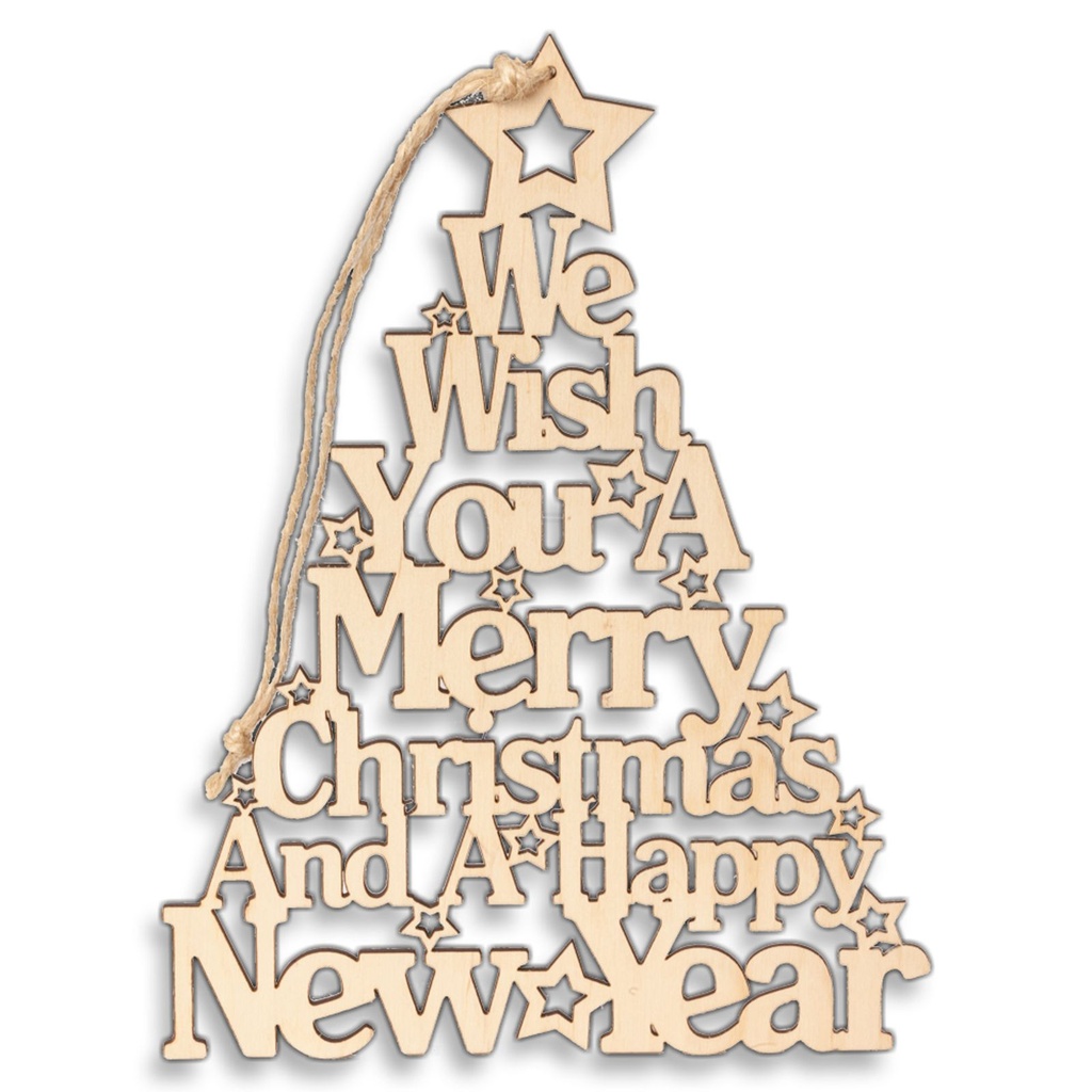 Holz Tannenbaum Anhänger Weihnachten