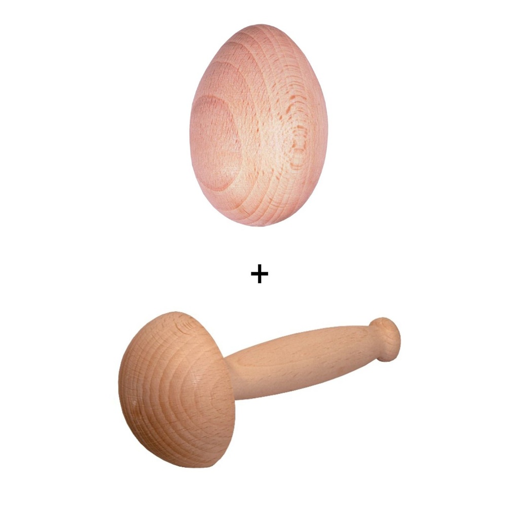 Stopfpilz Holz Stopfei Holzei Osterei Basteln Deko Sockenstopfen Set