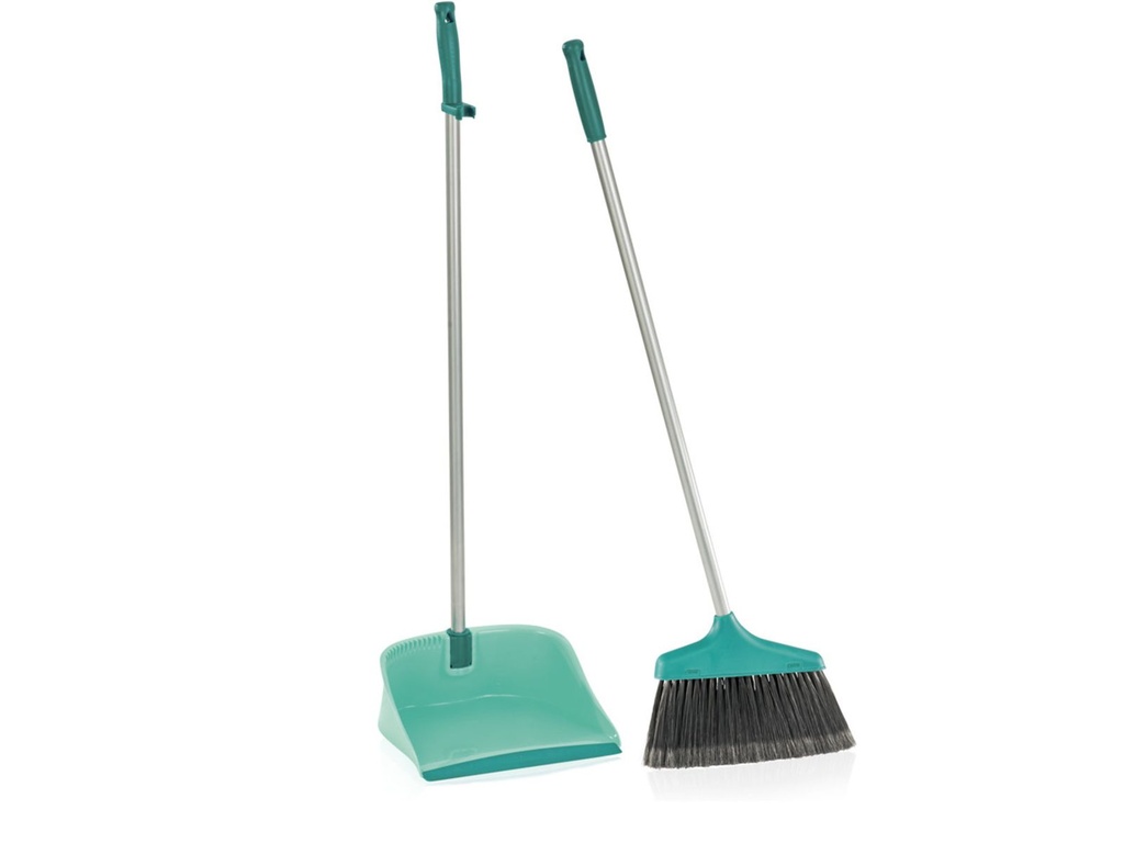 LEIFHEIT Kehrset Kehrganitur Kehrschaufel Schaufel Besen langer Stiel